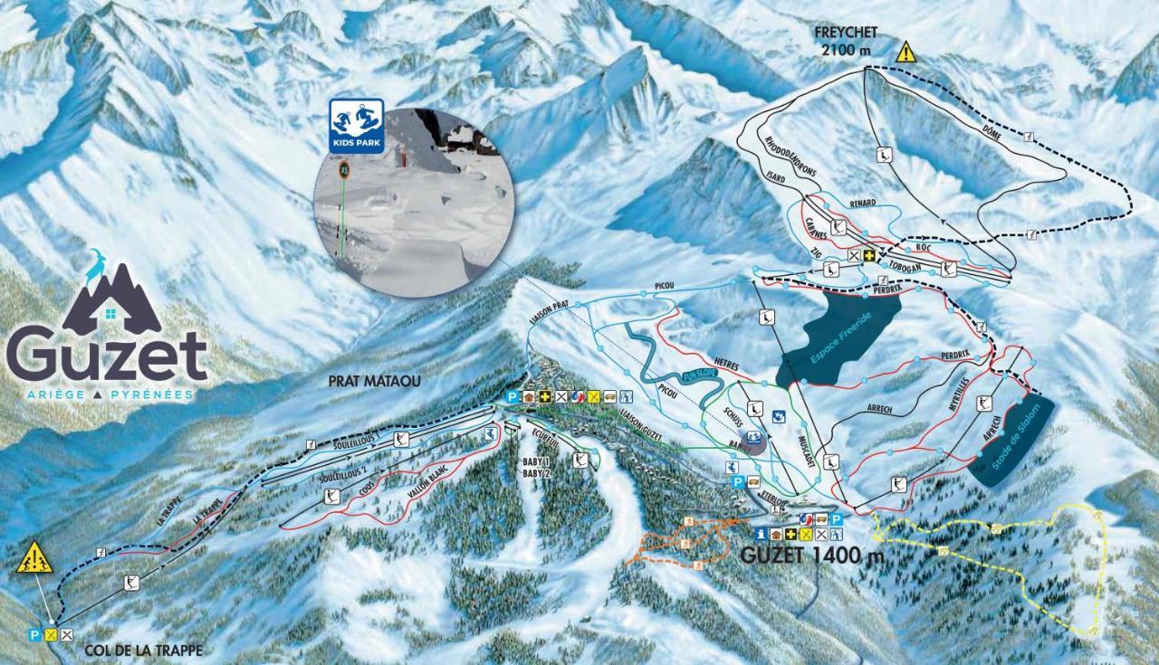 Pleine Nature Pied Pistes Piscine Chauffee 우스투 외부 사진